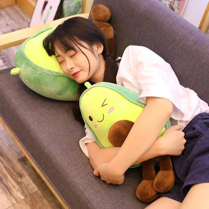 Kawaii Avocado Plush Pillow