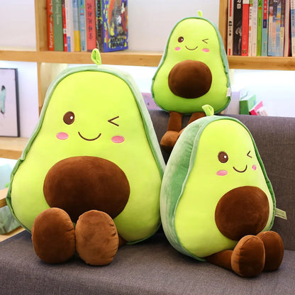 Kawaii Avocado Plush Pillow