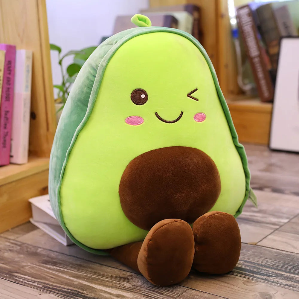 Kawaii Avocado Plush Pillow