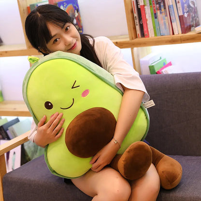 Kawaii Avocado Plush Pillow