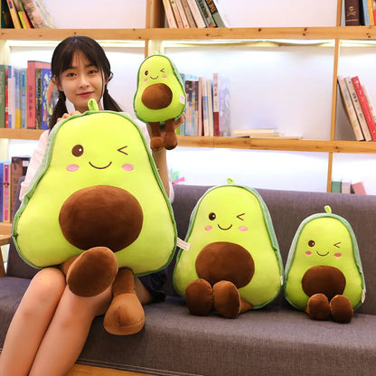 Kawaii Avocado Plush Pillow