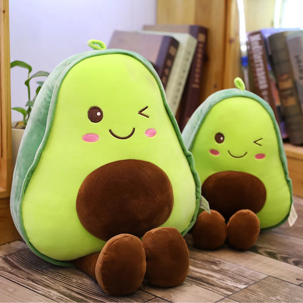 Kawaii Avocado Plush Pillow