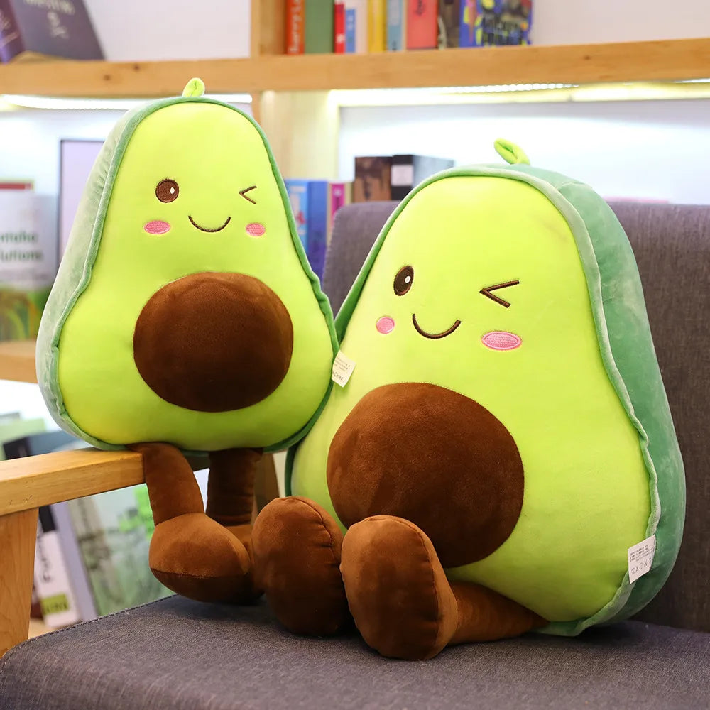 Kawaii Avocado Plush Pillow