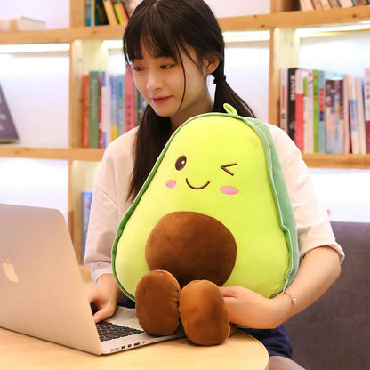 Kawaii Avocado Plush Pillow